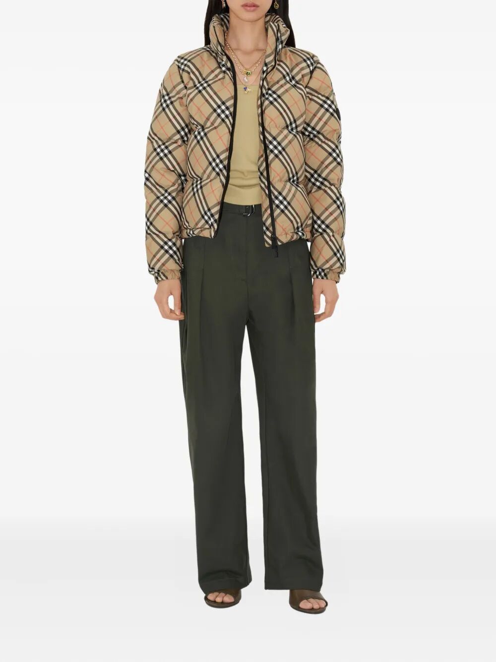 BURBERRY Burberry Women Check Ambleside Puffer Jacket