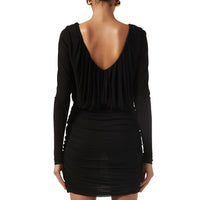 Saint Laurent Saint Laurent Mini Draped Dress Women
