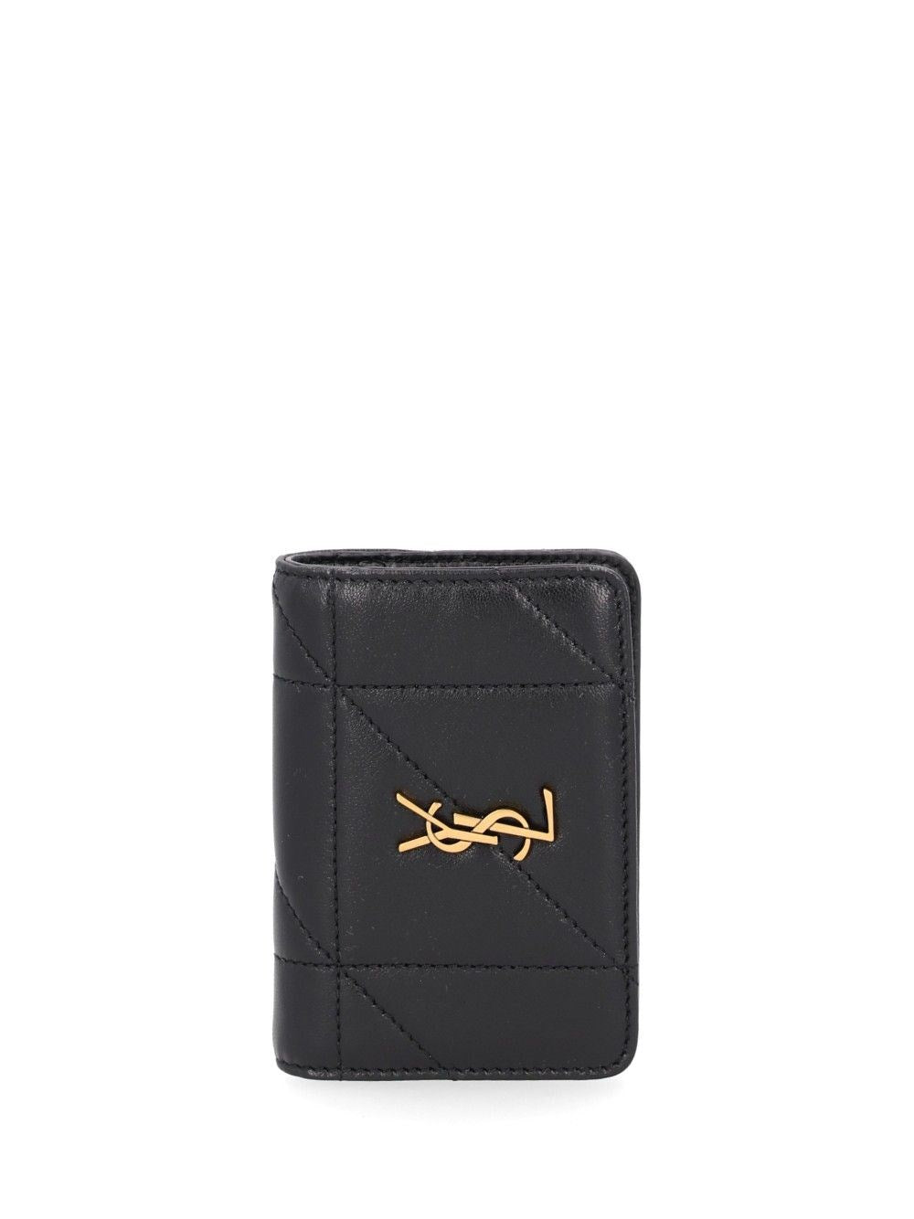 Saint Laurent Saint Laurent Women Quilted Leather Wallet With Monogram