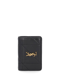 Saint Laurent Saint Laurent Women Quilted Leather Wallet With Monogram