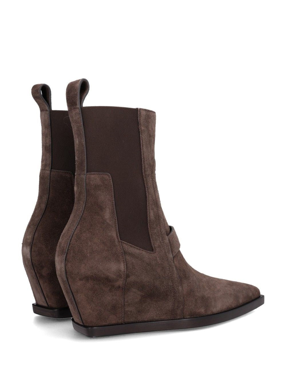 Rick Owens Men Sharp Wedge Ankle Boots