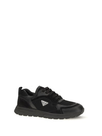 PRADA Prada Men Prax Leather And Fabric Sneakers