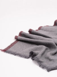 Brunello cucinelli Brunello Cucinelli Men Wool And Cashmere Diagonal Twill Scarf