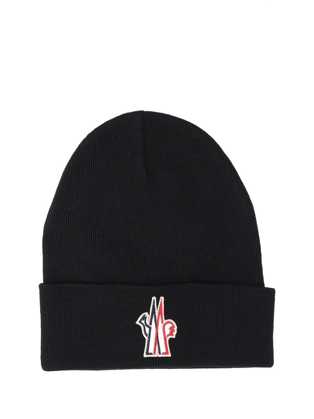 Moncler Grenoble Men Logo-Branded Wool Beanie