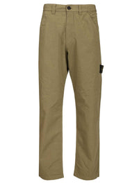 Stone Island Men Organic Cotton Ripstop Chino Trousers