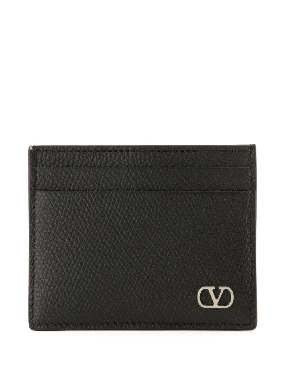 VALENTINO GARAVANI Vlogo Signature Garnet Calfskin Card Holder Women