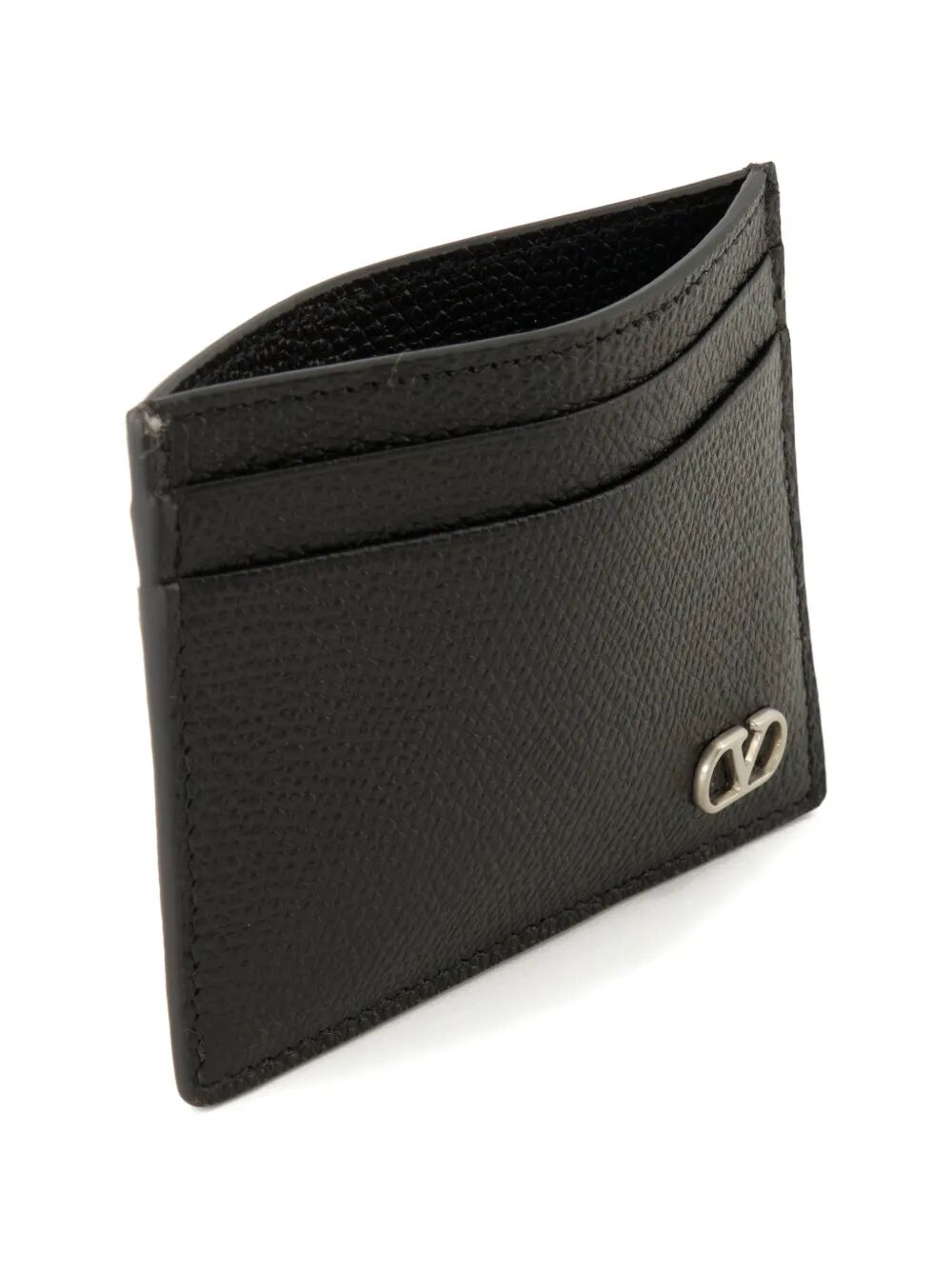 VALENTINO GARAVANI Vlogo Signature Garnet Calfskin Card Holder Women