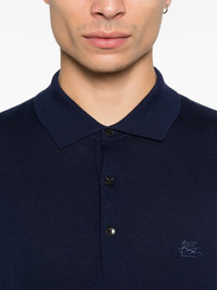 Etro Men Knitted Cotton Polo Shirt