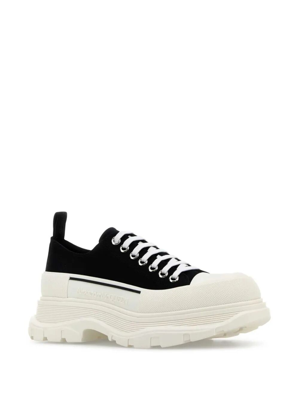 ALEXANDER MCQUEEN Tread Slick Canvas Lace Up Sneakers Women