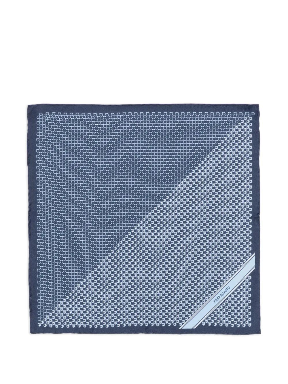 Ferragamo Men Brio Silk Pocket Square