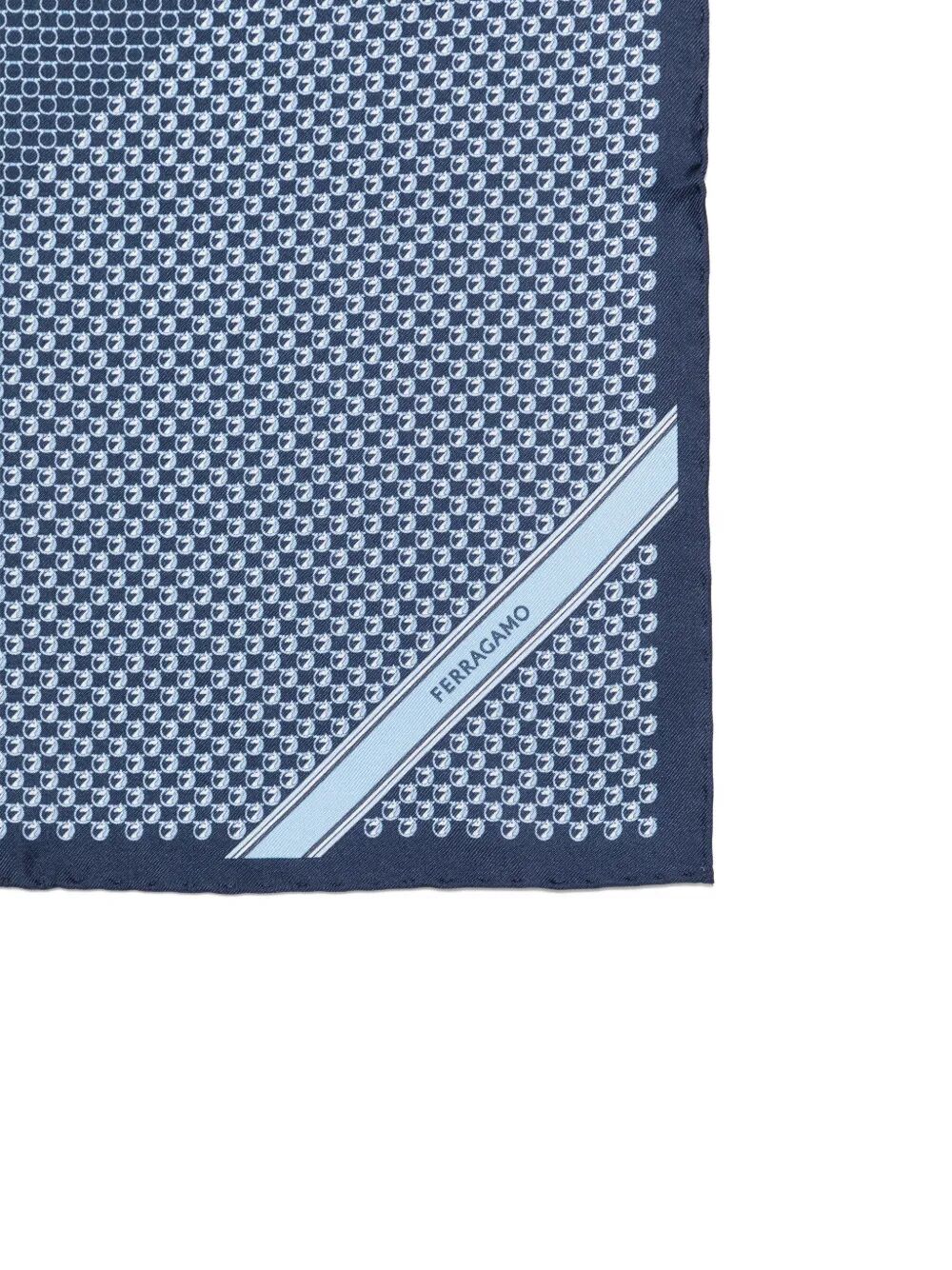 Ferragamo Men Brio Silk Pocket Square