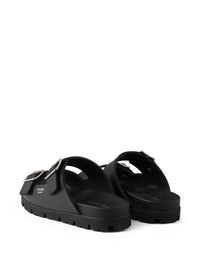PRADA Prada Men Double-Strap Buckle Sandals