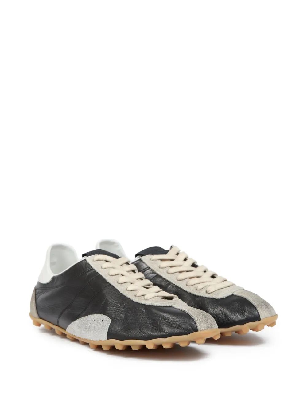 MAISON MARGIELA Maison Margiela Men Sprinters Vintage Finish Suede And Leather Sneakers