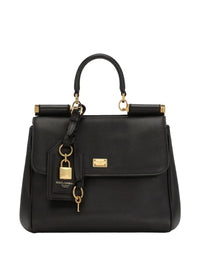 Dolce & Gabbana Women My Sicily Small Handbag In Plongé Calfskin
