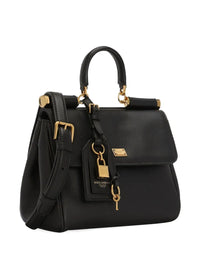Dolce & Gabbana Women My Sicily Small Handbag In Plongé Calfskin
