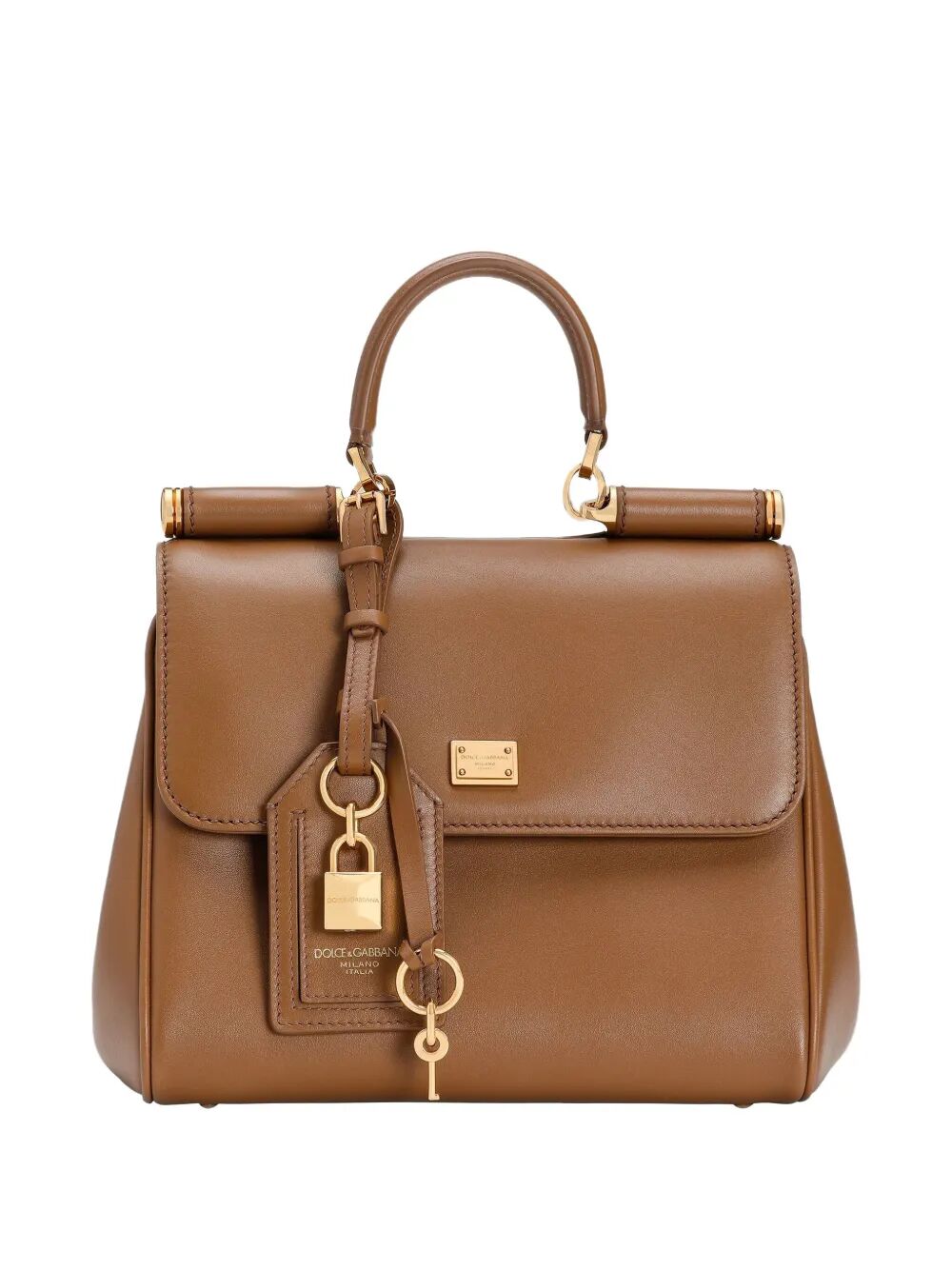 Dolce & Gabbana Women My Sicily Small Handbag In Plongé Calfskin