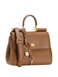 Dolce & Gabbana Women My Sicily Small Handbag In Plongé Calfskin