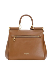 Dolce & Gabbana Women My Sicily Small Handbag In Plongé Calfskin