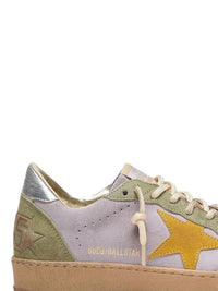 GOLDEN GOOSE Golden Goose Women Ball Star Suede Sneakers With Laminated Leather Heel Tab