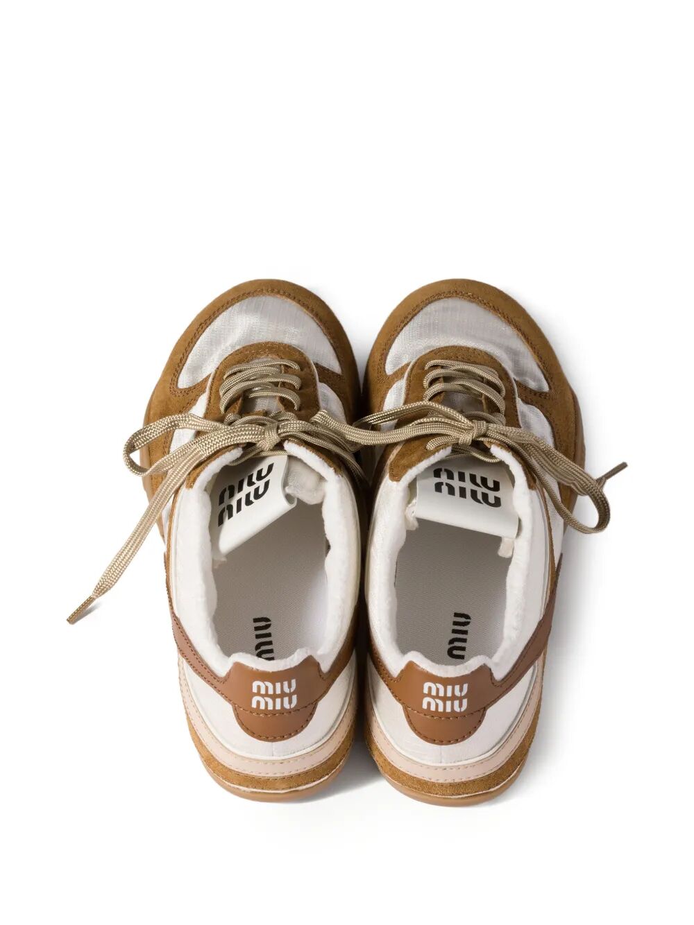Miu Miu Women Gymnasium Technical Fabric And Suede Sneakers