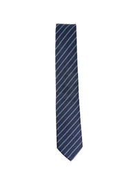 GIORGIO ARMANI Pure Silk Tie With Diagonal Jacquard Stripes Women