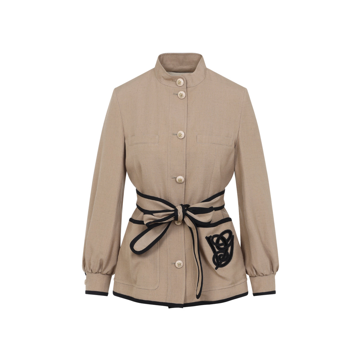 Valentino Caban Embroidered Logo Vg Jacket Women