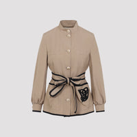 Valentino Caban Embroidered Logo Vg Jacket Women
