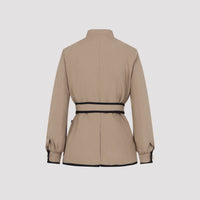 Valentino Caban Embroidered Logo Vg Jacket Women