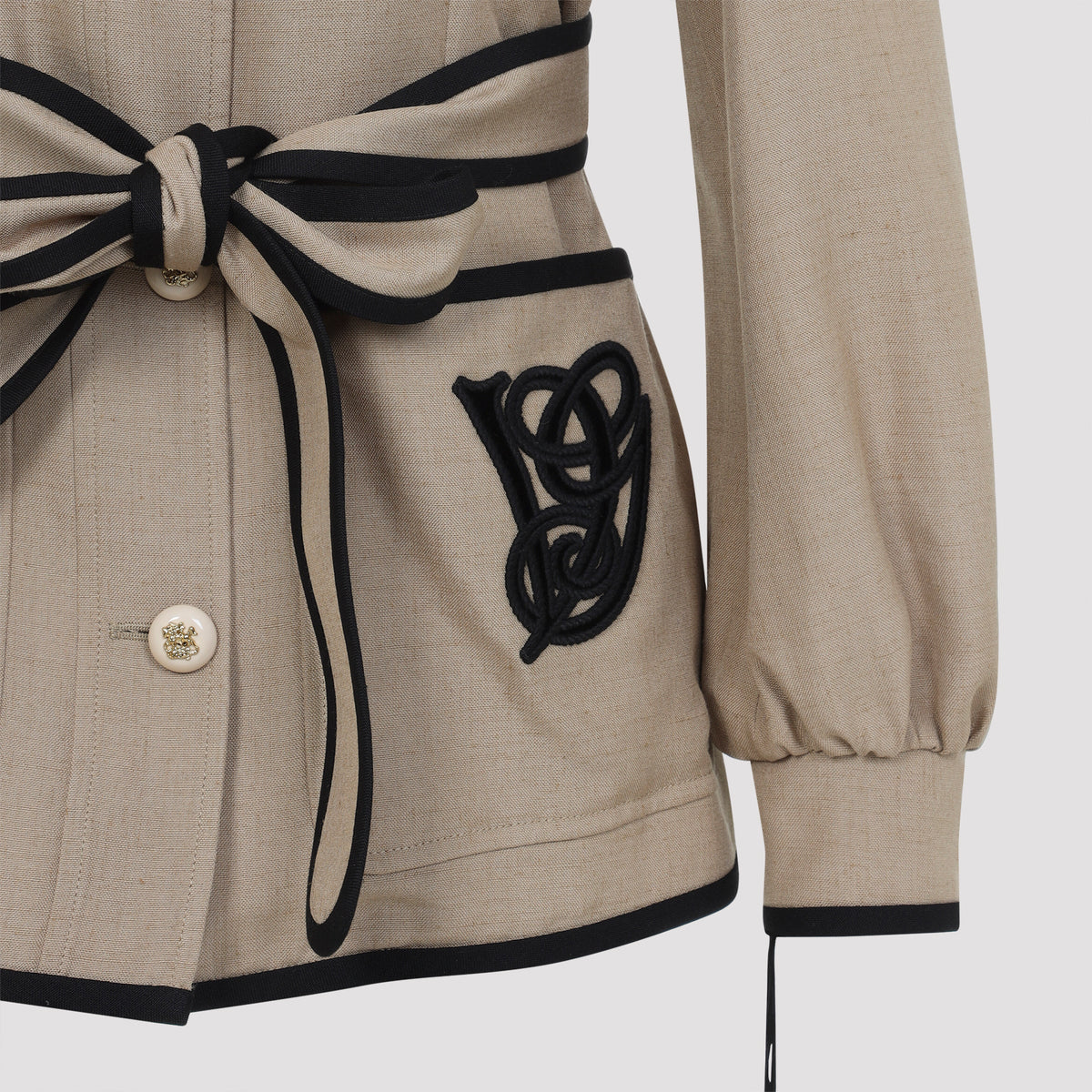 Valentino Caban Embroidered Logo Vg Jacket Women