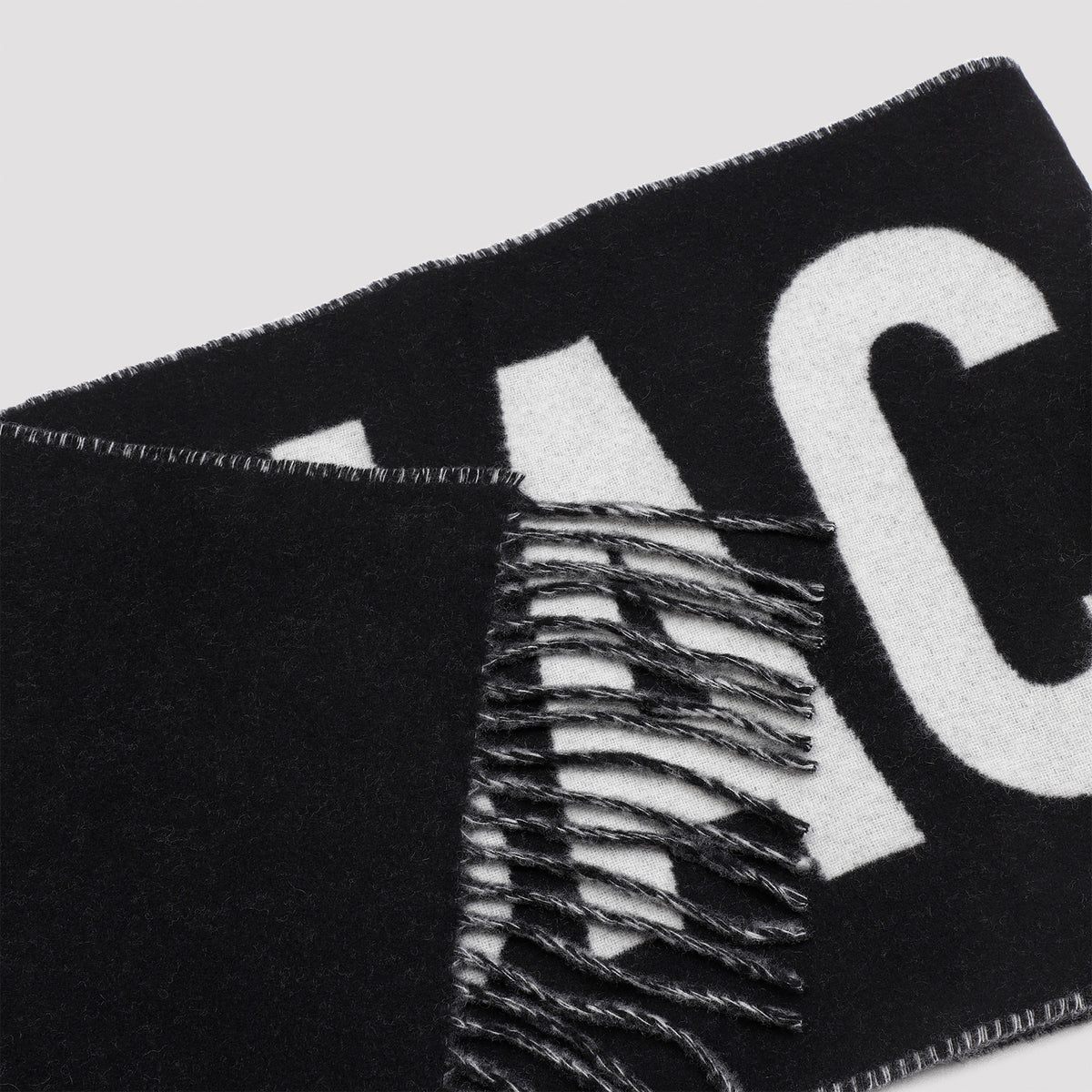 JACQUEMUS "L`Écharpe Jacquemus" In Lana Con Frange E Logo Women