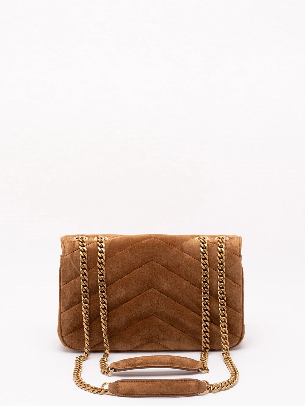 Saint Laurent Women Loulou Small In Matelasse Suede
