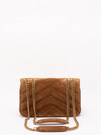 Saint Laurent Women Loulou Small In Matelasse Suede