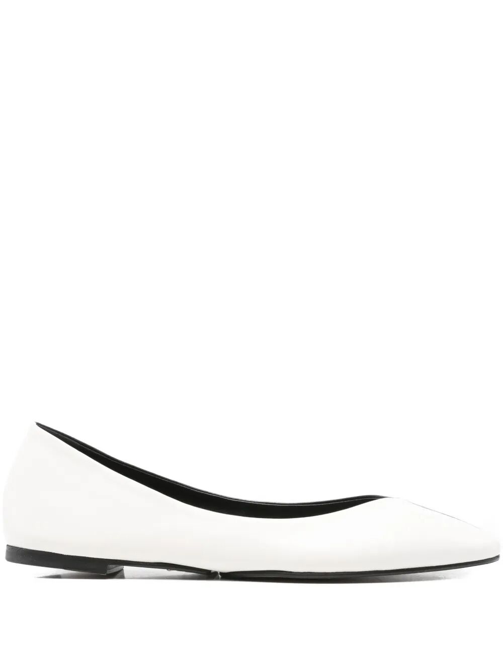 JACQUEMUS Les Ballerines Ovalo In Two-Toned Leather Women