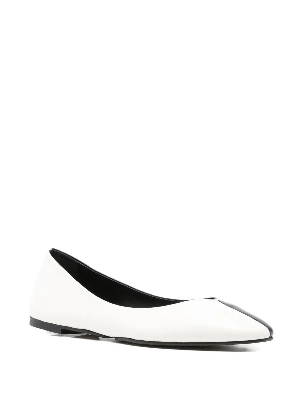 JACQUEMUS Les Ballerines Ovalo In Two-Toned Leather Women