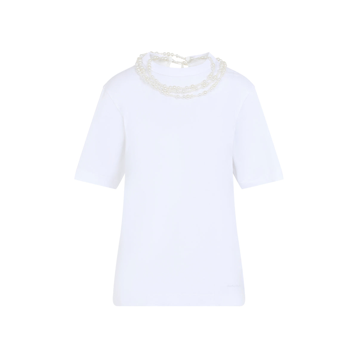 Carven Pearl Necklace T-Shirt Women