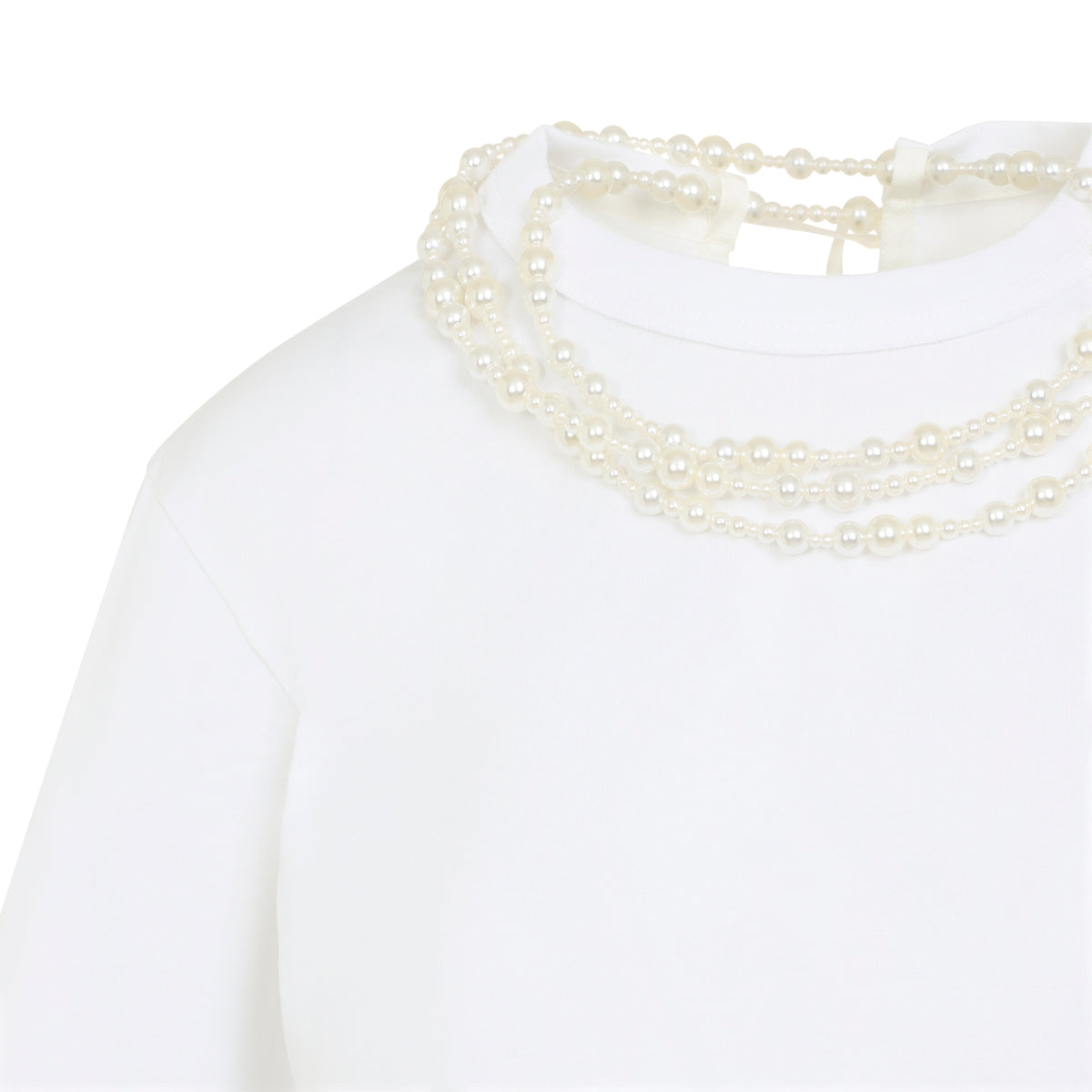 Carven Pearl Necklace T-Shirt Women