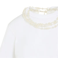 Carven Pearl Necklace T-Shirt Women