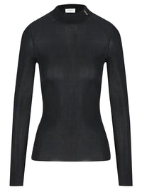 Saint Laurent Women Pullover A Coste In Seta