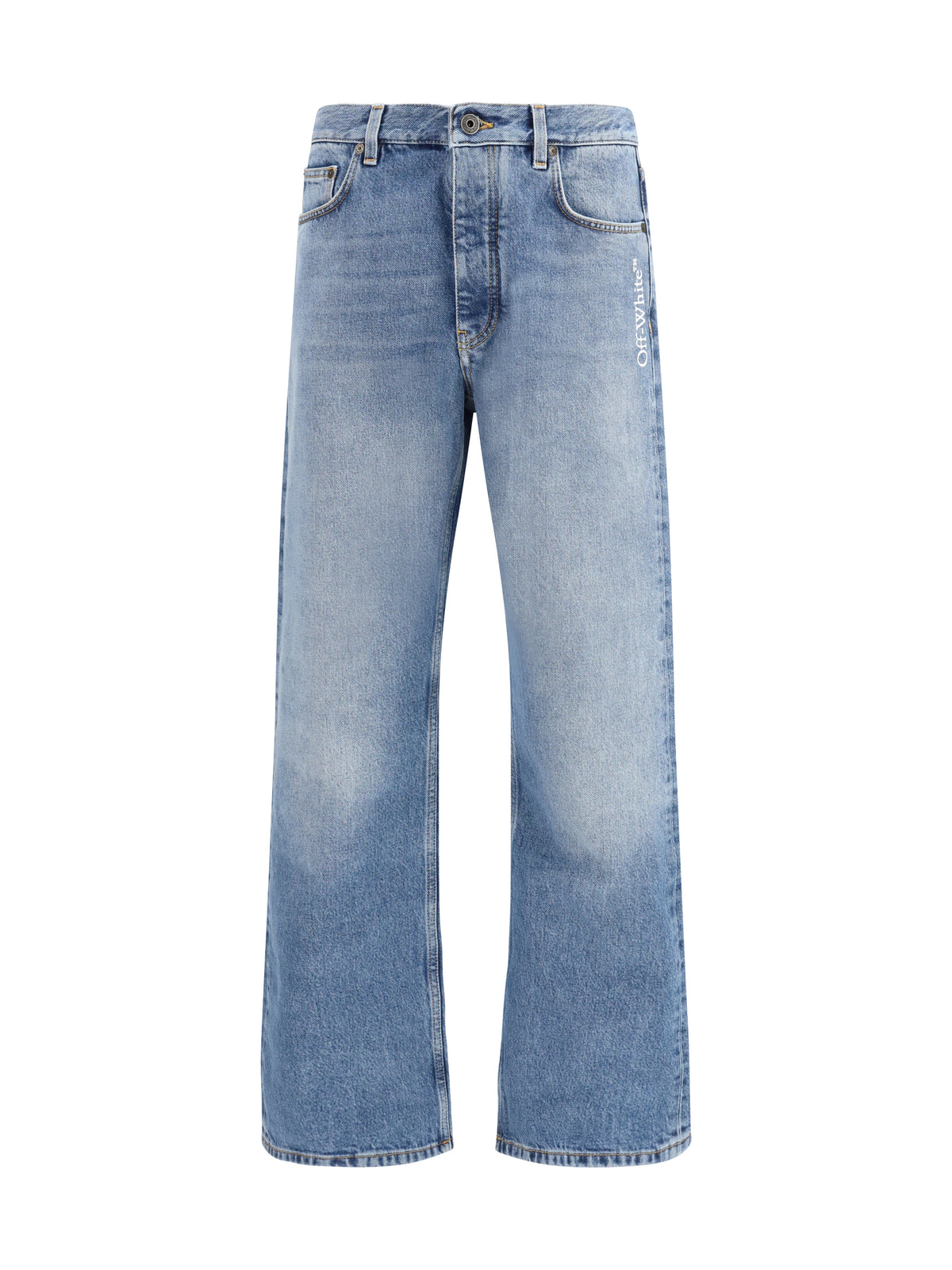 Off-White Men Half Arrow Slim Relaxed Jeans