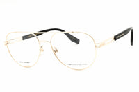 Marc Jacobs Eyeglasses Aviator Full Rim, Gold Frame and Clear Demo Lenses Lens MARC6760J5G00