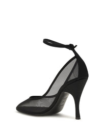 Alaïa Women Nude Mesh Pumps