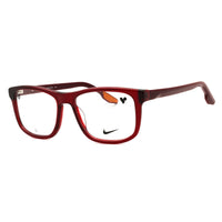 Nike Nike Eyeglasses Rectangle Full Rim, Crystal Bordeaux Frame and Clear Demo Lenses Lens NIKE7163LB601