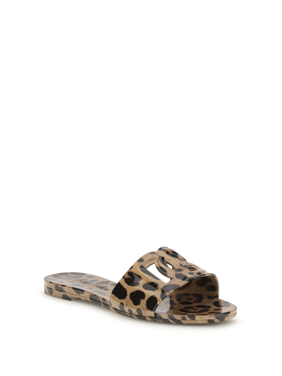 DOLCE & GABBANA Dolce & Gabbana Women Rubber Sandals With Leopard Print