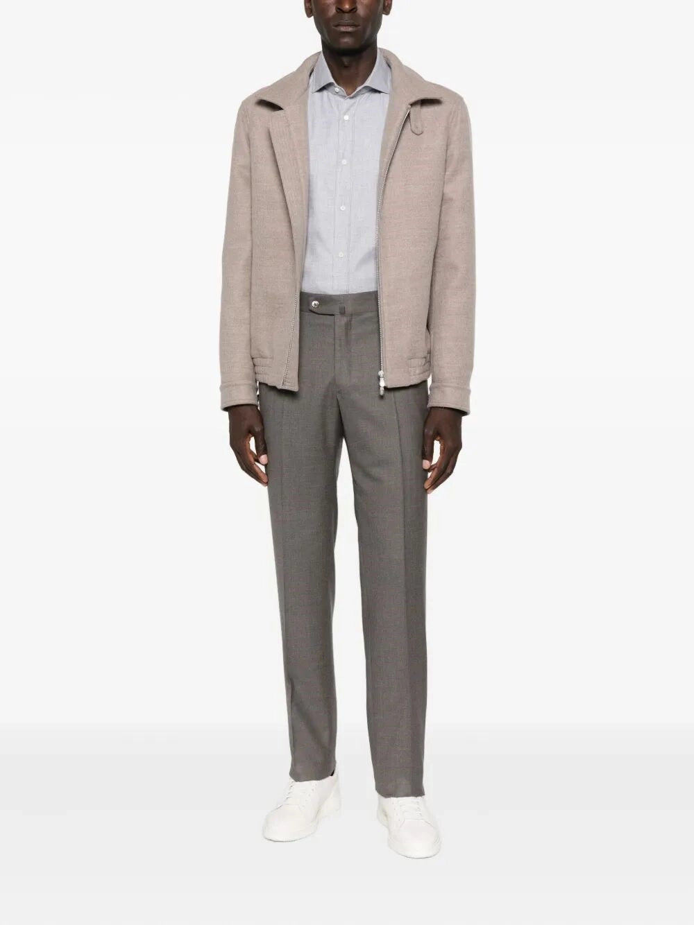 Brunello Cucinelli Men Cotton And Lyocell Shirt