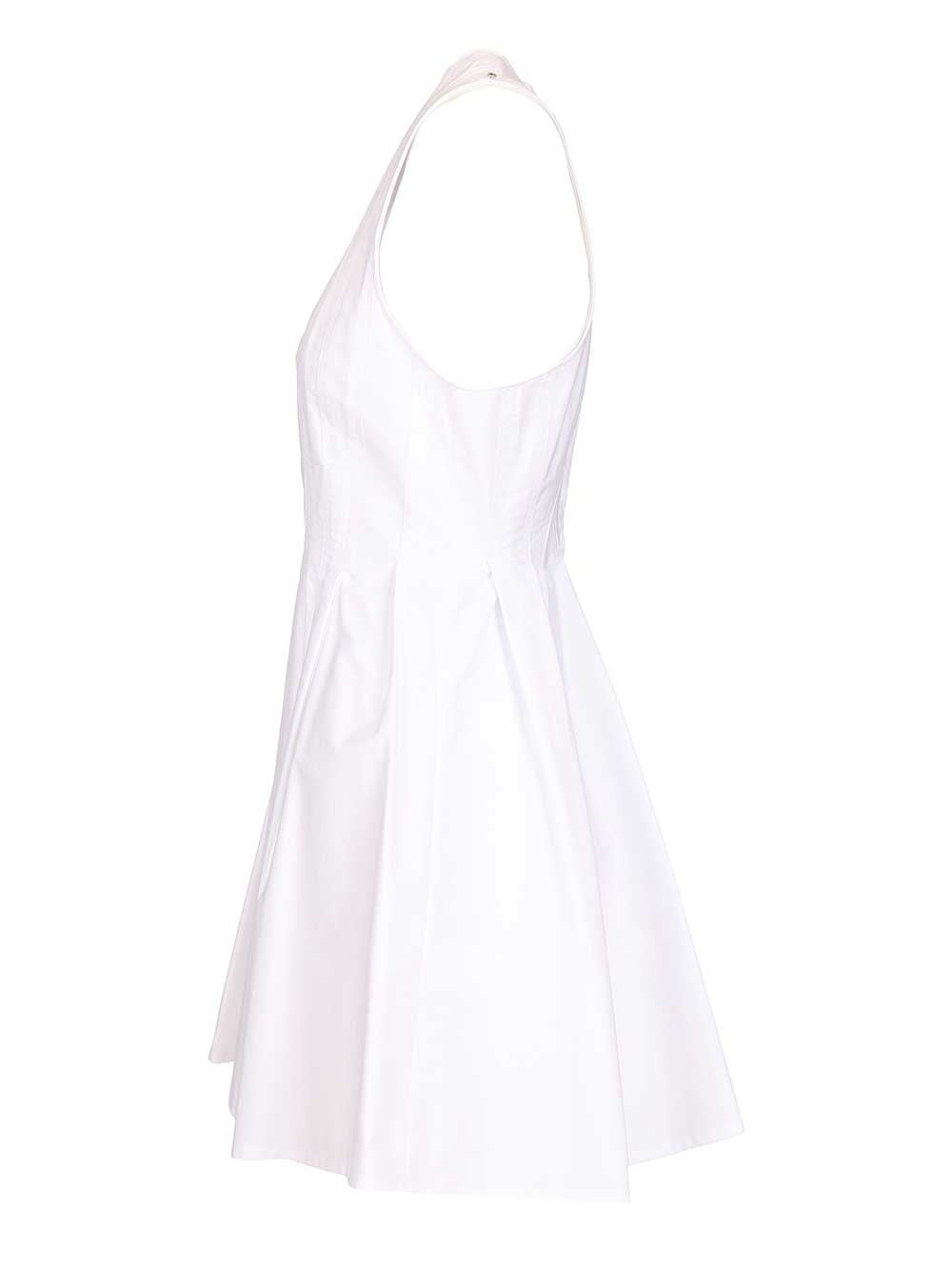 Sportmax Women Ara Sleeveless Washed Cotton Mini Dress