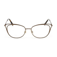 Swarovski Eyeglasses Cat Eye Full Rim, Matte Dark Brown Frame and Clear Demo Lenses Lens SK5260049