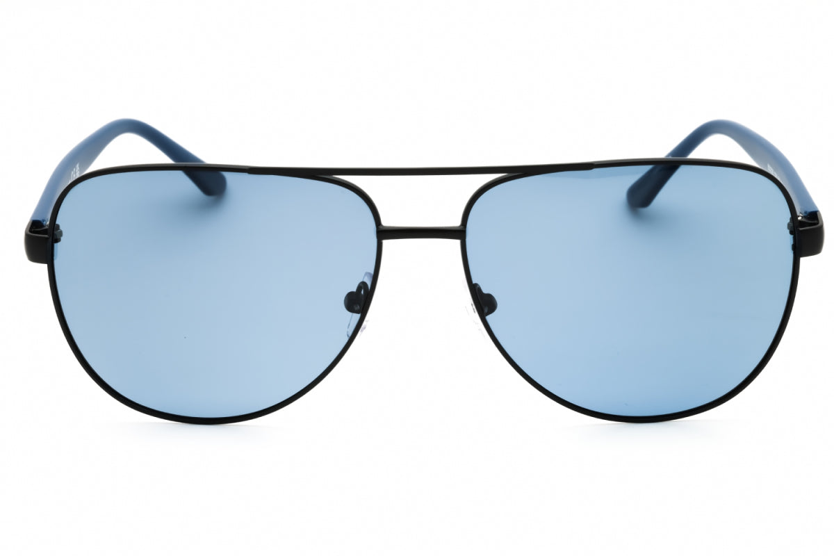 BMW BMW Sunglasses Aviator Full Rim, Matte Black Frame and Blue Polarized Lens BS002802M