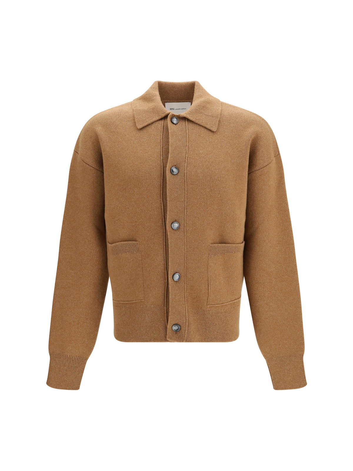 Ami Paris Men Wool Shirt Collar Cardigan