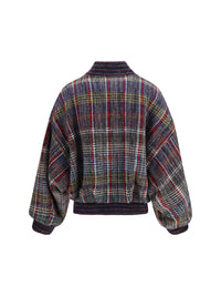 Missoni Women Caperdoni Check Wool Bomber