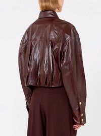 Sportmax Women `Liuti` Leather Jacket